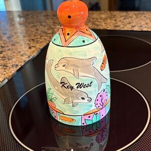 Key West Dolphin Ceramic Bell